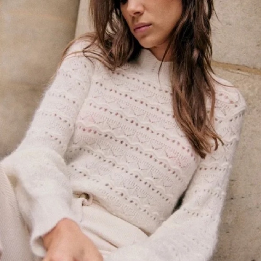 Sezane Lya Sweater Ecru